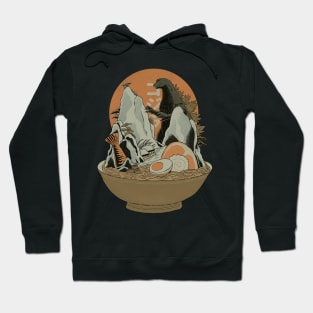 Ramen and Kaiju Landscape Hoodie